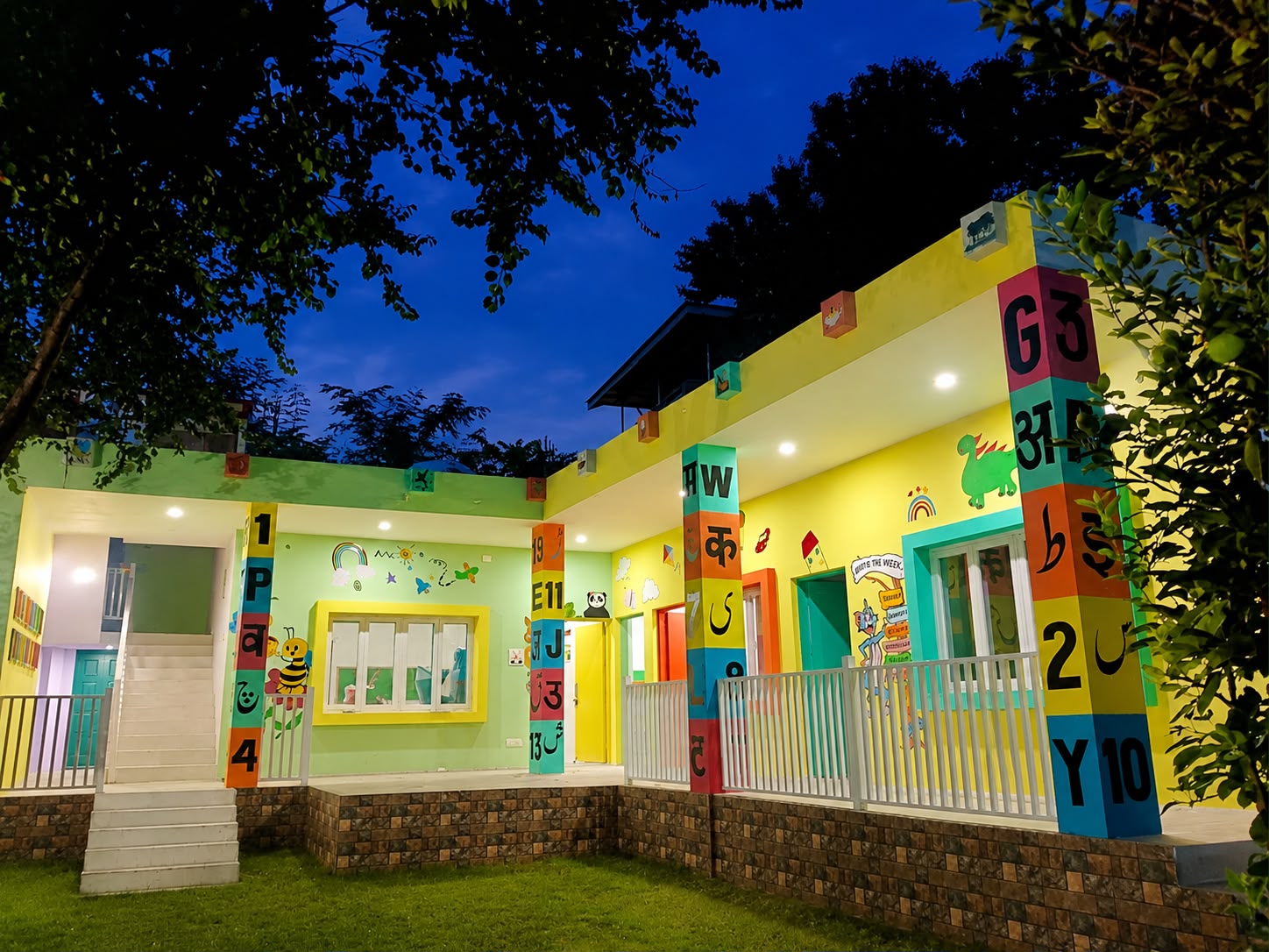 Our colourful campus at Pebbles & Petals